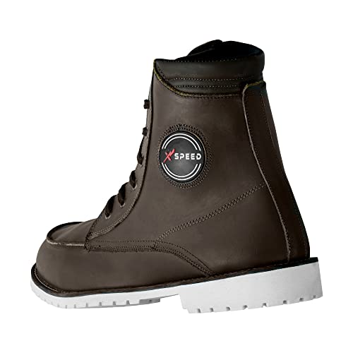 Profirst Motorcycle Riding Shoes For Men Motocross Power Sports Footwear Anti-Slip Protective Boots Causal For All Seasons Motorbike Protective Boots #TOP2