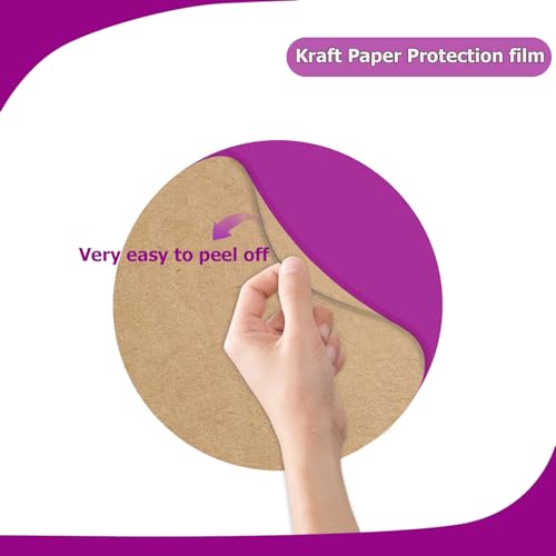 Image of 2 Pack Round Acrylic Sheet, 2.7~3mm Thick Acrylic Plastic Sheets Plexiglass Boards for Laser Cutting and DIY Craft Projects (Translucent Purple, 14 Inch Diameter)