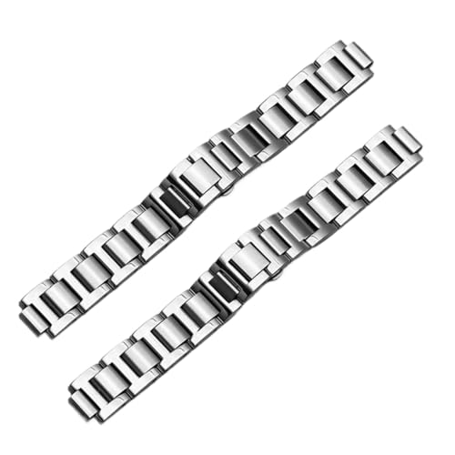 Bracelet 14 mm en acier inoxydable bleu pour montre connectée