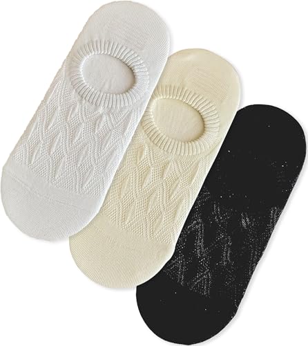 Women's Diamond Mesh No-Show Socks, Low-Cut Invisible Thin Sock for Shoe Size 5-8