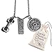 The Original Strong Is Beautiful Necklace By Santa Monica Charm Co. With Dumbbell and 45lb Plate Pendants