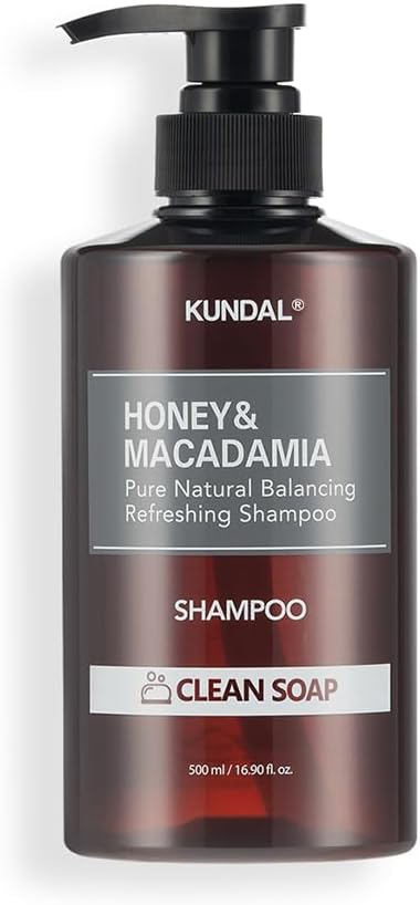[KUNDAL] Honey & Macadamia Pure Natural Balancing Refreshing Shampoo/Hair Care/pH Balanced / 1 sold in Every 3 Seconds (Clean Soap)