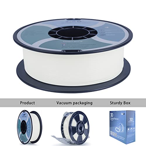 Image of ZIRO PLA Filament 1.75mm,3D Printer Filament PLA PRO Basic Color Series 1.75MM 1KG(2.2lbs), Dimensional Accuracy + /- 0.03mm,White
