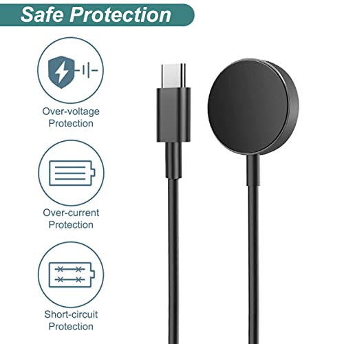 Image of Charger for Samsung Galaxy Watch 5, Galaxy Watch 5 Pro, Charging Cable Dock with Alumium Case (USB-C) (3.3ft /1m) | USB-C Charging Cable Cord with Alumium Case for Samsung Galaxy Watch (3.3ft /1m)