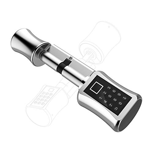 Preisvergleich Produktbild HNWTKJ Elektronisches Schließzylinder, Fingerprint Tür-schließzylinder Elektronisches Sicherheitsschloss Mit Tastatur Codes, Geeignet für Die Meisten Eu-türschlösser, DIY Schnell Montage