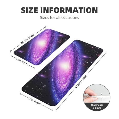 Tapetes de cocina antideslizantes Luminous Universe para un suelo cómodo y con estilo 4