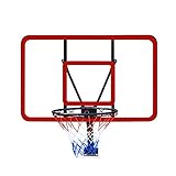 SUON-lanqiu Erwachsene Basketballbrett 112x72cm Basketball-Set An Der Wand Montiert Drinnen Draußen Hängender Basketballkorb Durchmesser 48cm Basketballkorb (Size : Solid strengthening Circle)