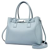 Travistar Handtasche Damen Mittelgroß Umhängetasche   Damen Tasche Elegante Schultertasche Kunstleder Crossbody Bag Mode Henkeltaschen Beuteltasche mit Abnehmbares Riemen, Blau