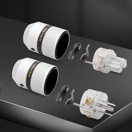 Conector de corriente Preffair US AC 3 polos Rhodium miniatura 4