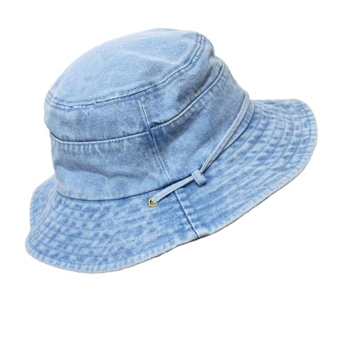 Sombrero Bucket para Mujer Hombre, algodón denim miniatura 5