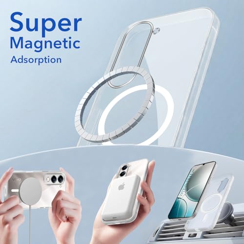 Image of Jkobi Lifetime Anti-Yellow MagSafe Compatible Clear Back Cover Case for Vivo Y19 | Vivo Y19e | Vivo T4 Lite (Sleek Hard Crystal | Shockproof and Camera Protection)