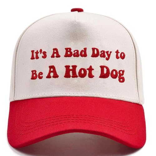 Funny Trucker Hats Embroidered Vintage Snapback Hat for Women Put It On My Husband's Tab Hats Gag Gifts Baseball Cap Red
