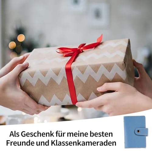2 Stück Kreditkartenetui für Damen und Herren – Großes Kartenportemonnaie aus PU Leder mit vielen Fächern, RFID Schutz Kartenhülle, Ausweis Kartenetui für Visitenkarten & EC Karten – Bild 8