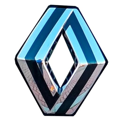 Pegatinas para restyling Compatible con el Emblema del Megane I– Adhesivo para Pegar Encima del Emblema Cromado.