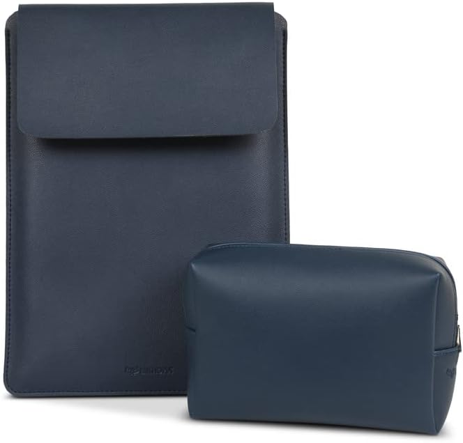 ELEOPTION Laptop Tasche 13,3 Zoll - Mikrofaser Leder Mit Integriertem Mousepad