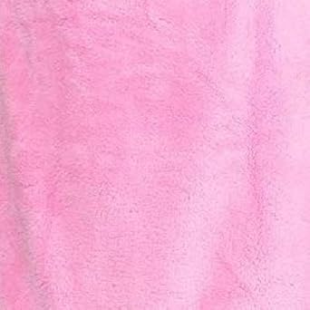 FTB Embroideried Custom Kids & Youth Microfiber Fleece Hooded Soft Robe (Pink, Small)