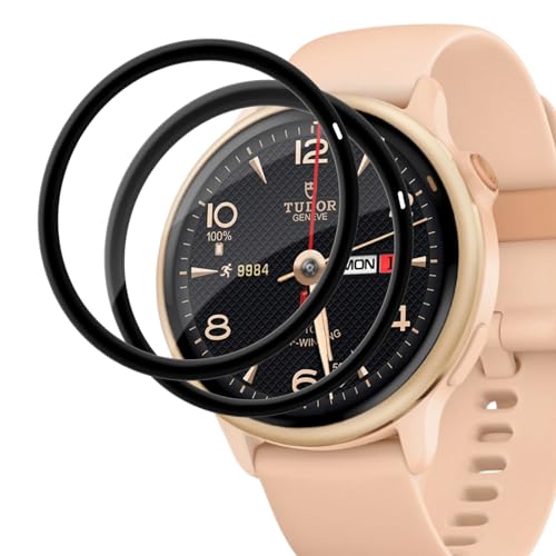 Carantee für Panzerglas für Garmin Vivoactive 6 Schutzfolie 2 Stück TPU Blasenfrei HD Klar Displayschutz Stoßfest Kratzfest Selbstheilend Displayschutzfolie Schweißresistent für Outdoor