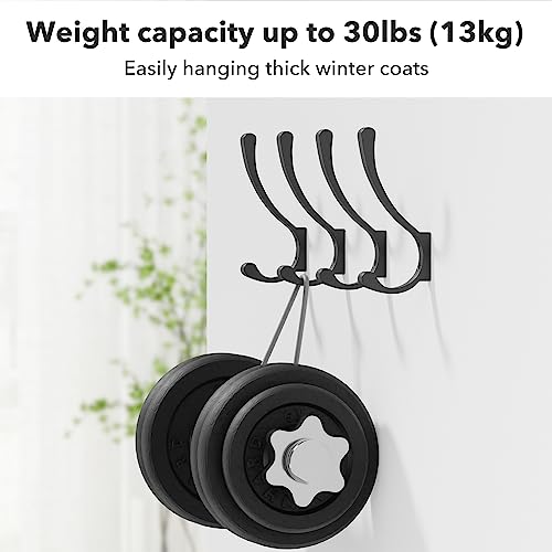 Saffruff Wall Hooks For Hanging Coats: 5.6-Inch Heavy Duty Coat Hooks thumb #2