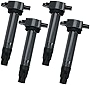 GP POWER IGNITION COIL SET OF 4 COMPATIBLE WITH Dodge Jeep Chrysler Vehicles 200 Sebring Avenger Caliber Journey Compass Patriot 1.8 2.0 2.4 L4- Replaces 4606824AB 04606824AB UF557 UF-557 C1587