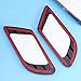 Car Decorative Side Vent Air Flow Plastic Sticker (Black)