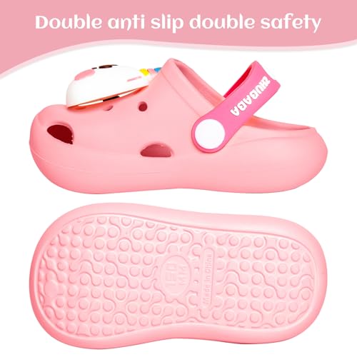 Image of Toddler Little Kids Clogs Slippers Sandals, Non-Slip Girls Boys Clogs Slide Lightweight Garden Shoes Slip-on Beach Pool Shower Slippers