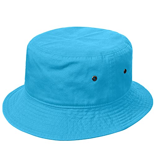 Image of Falari Men Women Unisex Cotton Bucket Hat 100% Cotton Packable for Travel Fishing Hunting Summer Camp