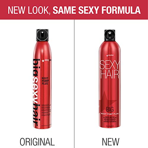 SexyHair Big Root Pump Plus Volumizing Spray Mousse, 10 Oz | Volume with High Hold | Up to 72 Hour Humidity Resistance