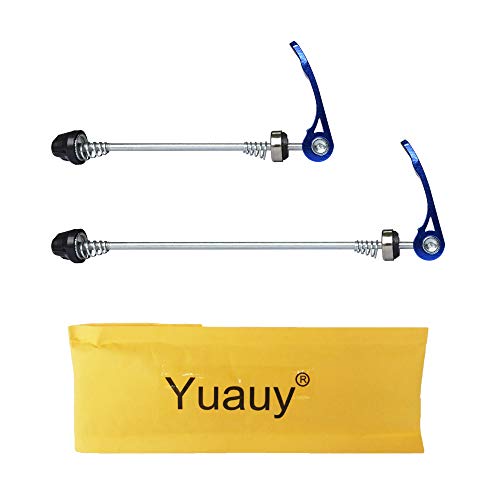 Yuauy Bicycle Quick Release Skewers Axle Front and Rear Skewers Steel for Mountain