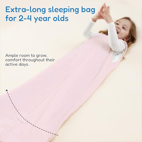 Image of TotAha Toddler Sleep Sack 1.0 TOG for 2T-3T-4T, Premium Soft Wearable Blanket Baby Sleeping Bag with 2-way Safe Zipper for Girl Boy