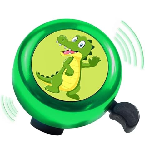 YOUYIKE Verde Timbre Bicicleta, Timbre Bicicletas Infantil, Timbre De Bicicleta para Niñas, Campana De Bicicleta con Sonido Fuerte Y NíTido para Niños para Bocina Bicicleta Infantil