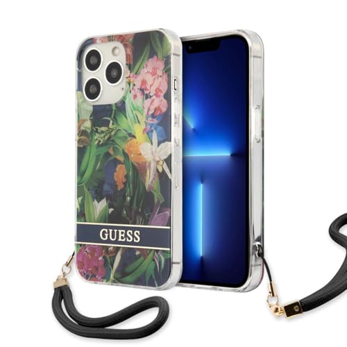 GUESS GUHCP13LHFLSB Coque Rigide pour iPhone 13 Pro 13 6,1"