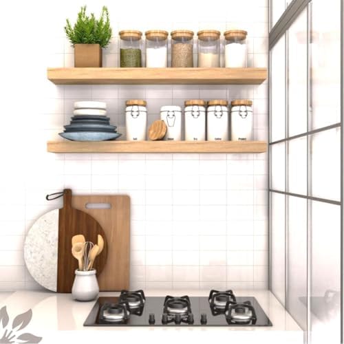 Kit 2 Prateleira De Madeira Cozinha Escritorio Sala Quarto Suport...