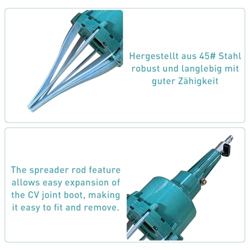 D LIAN DONG Achsmanschetten Spreizer aus Metall | Druckluft-Montagewerkzeug für CV-Gelenke & Antriebswellen | Rostfrei & Langlebig | Beschädigungsfreie Demontage & Montage (Farbe: Grün)
