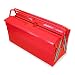 Excel TB122B-Red 5-Tray Cantilever Metal Tool Box, Red