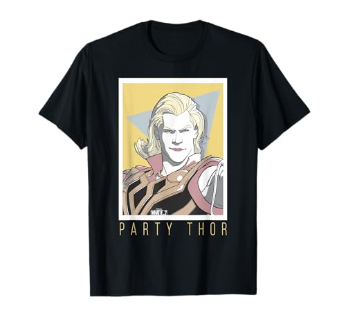 T-shirt Marvel What If Party Thor coupe carrée en coton imprimé