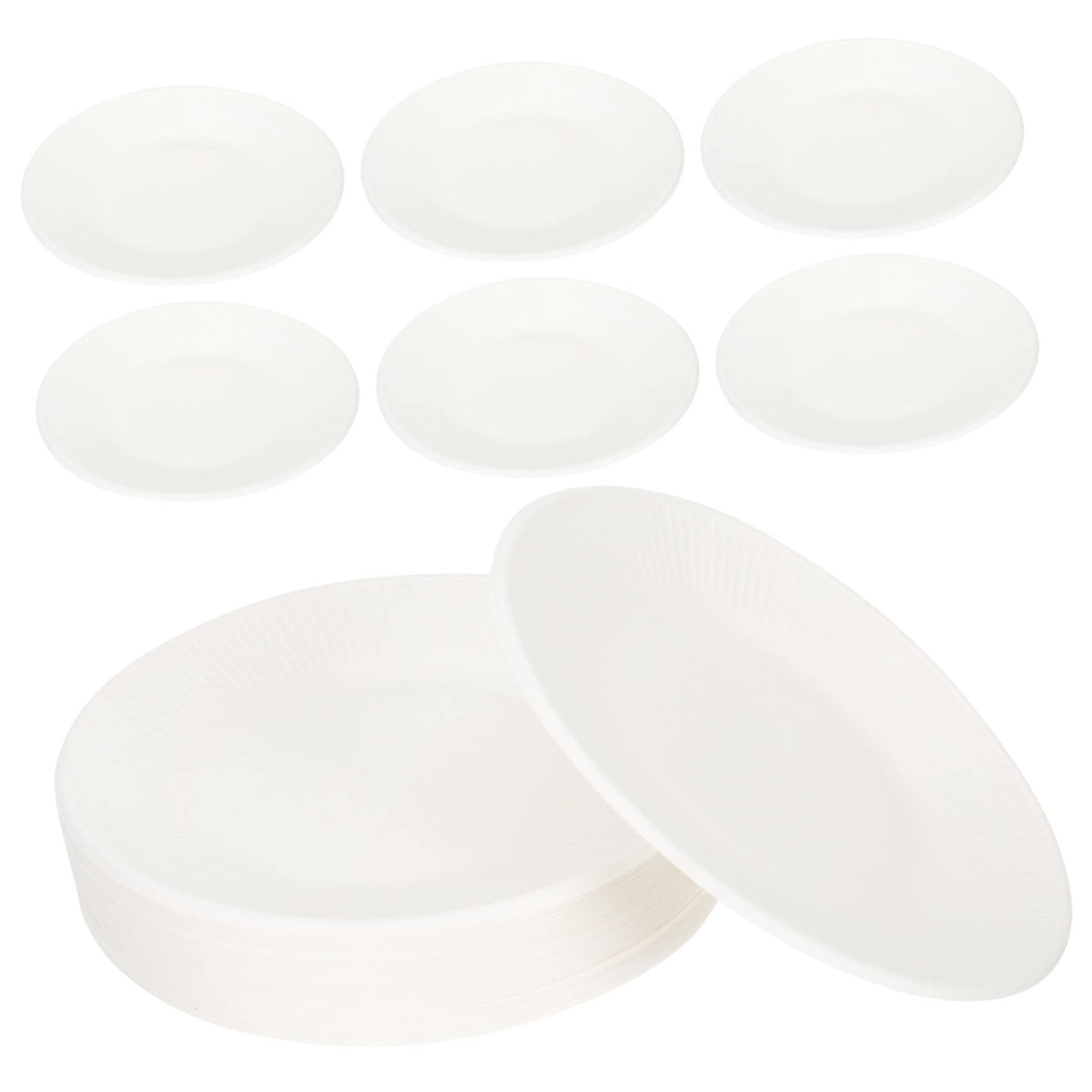 Alipis Piatti di Carta Biodegradabili Usa e Getta per Feste Compleanno 50 Pezzi Resistenti al Freezer per Picnic e Barbecue