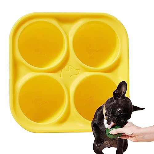Silikonformen für Welpen-Leckerlis, antihaftbeschichtet, für Haustiere, Schokoladenform, hitzebeständig, spülmaschinenfest, Joghurt, Leckerlis, Brühe für Hunde und Katzen Teksome