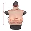Formes mammaires en Silicone - Col Haut Travestis Formes Lifelike Seins Seins Faux - Formes mammaires réalistes Boobs Faux pour Crossdressing Crossdresser Costume transgenre (Coupe C),A #4