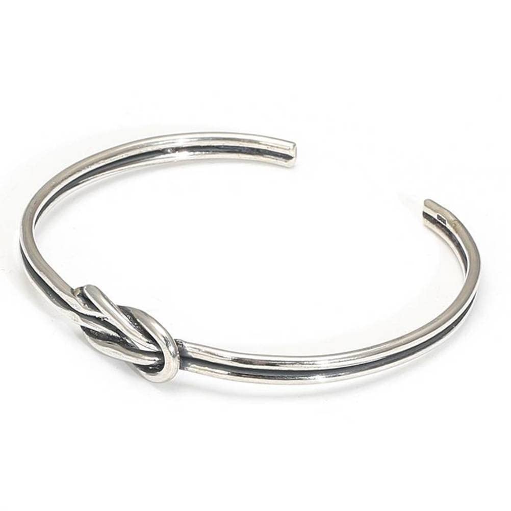 S925 Silver Bangle Retro Personalidad de Plata de Platabrazalete