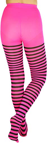Image of ToBeInStyle Women's Nylon Horizontal Striped Tights