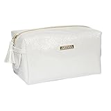 Sanjo Astrea Cream Pearlescent Finish Cosmetics Case, 18 cm