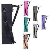 Hunt & Seek Archery Back/Side Fabric Quiver with Accessory Pocket Shoulder Hanged Quiver Compound Bow Quiver Compact Hip Arrows Bag Archery Arrow Quiver Bow Hunting Quiver Target Holder (Black)