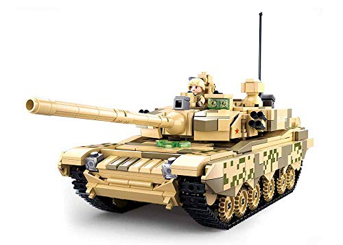 Char de combat 99A en briques de construction de 893 pièces jeu 2 en 1