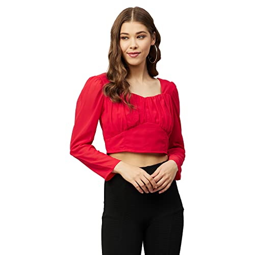 Image of Carlton London Women's Polyester Regular Fit Blouse