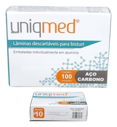 Kit 10 Lamina Dermaplaning de Precisão Tipo Bisturi N 10 + Cabo Nº 3 Economico