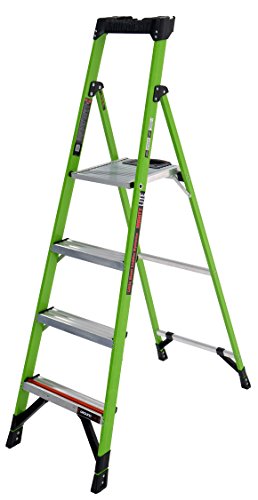 Little Giant 15366EN-001 - Escalera de mustillita, color verde, 1,8 m
