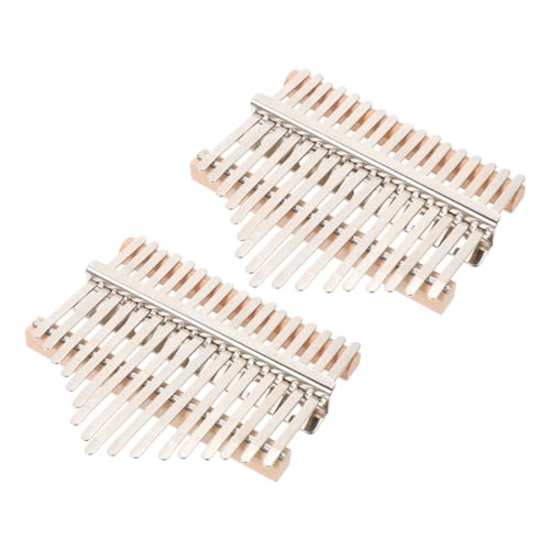 Abaodam 2 Set Diy Thumb Piano Kit 8 Keys Piano Accessories for Electric Hand Piano Musical Instrument Parts Wood Set