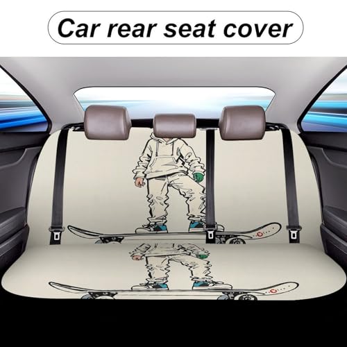 Housse de voiture pour chien durable et imperméable style skateboard
