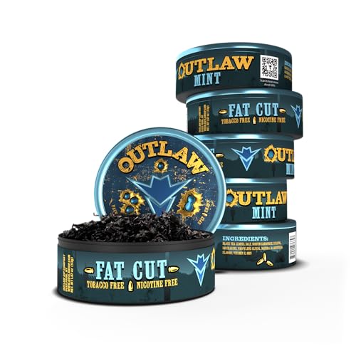 Outlaw Mint Fat Cut - 6 Pack - Tobacco & Nicotine Free Chew