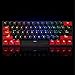 IOAOI PBT Keycaps 60 Percent, 61 Key Custom Keycaps with Key Puller for Cherry MX Switches /GH60/RK61/ALT61/ Annie Mechanical Keyboards (Red Black)